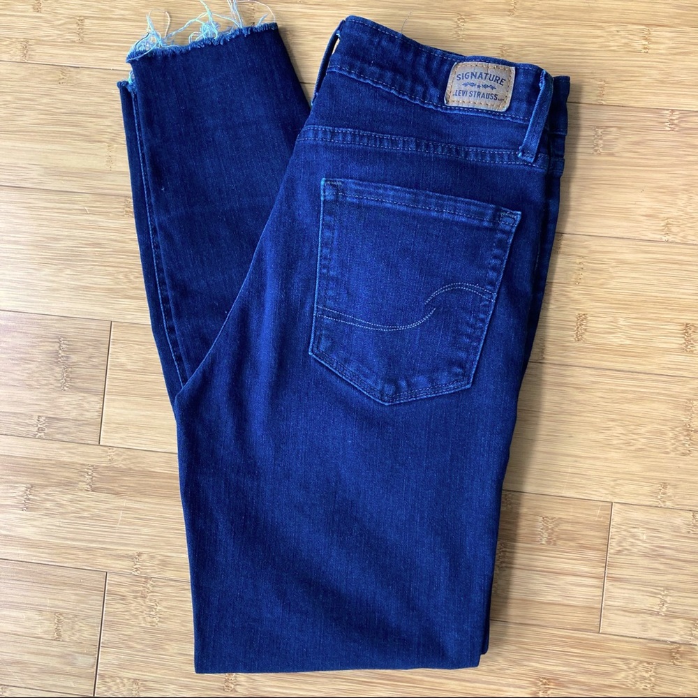 Levi's Mid-Rise Skinny Denim Jeans Dark Wash